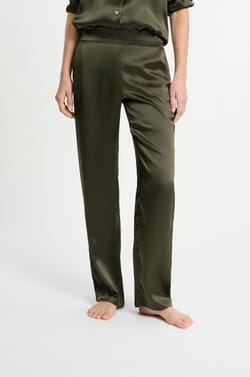 Pantalon de pyjama en soie;${refinementColor}