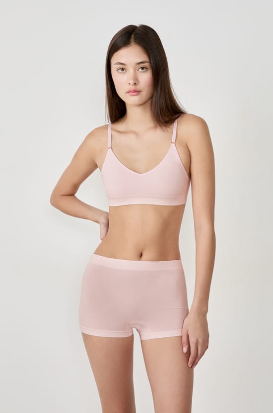 Optimal comfort cotton boyleg shorts;${refinementColor}