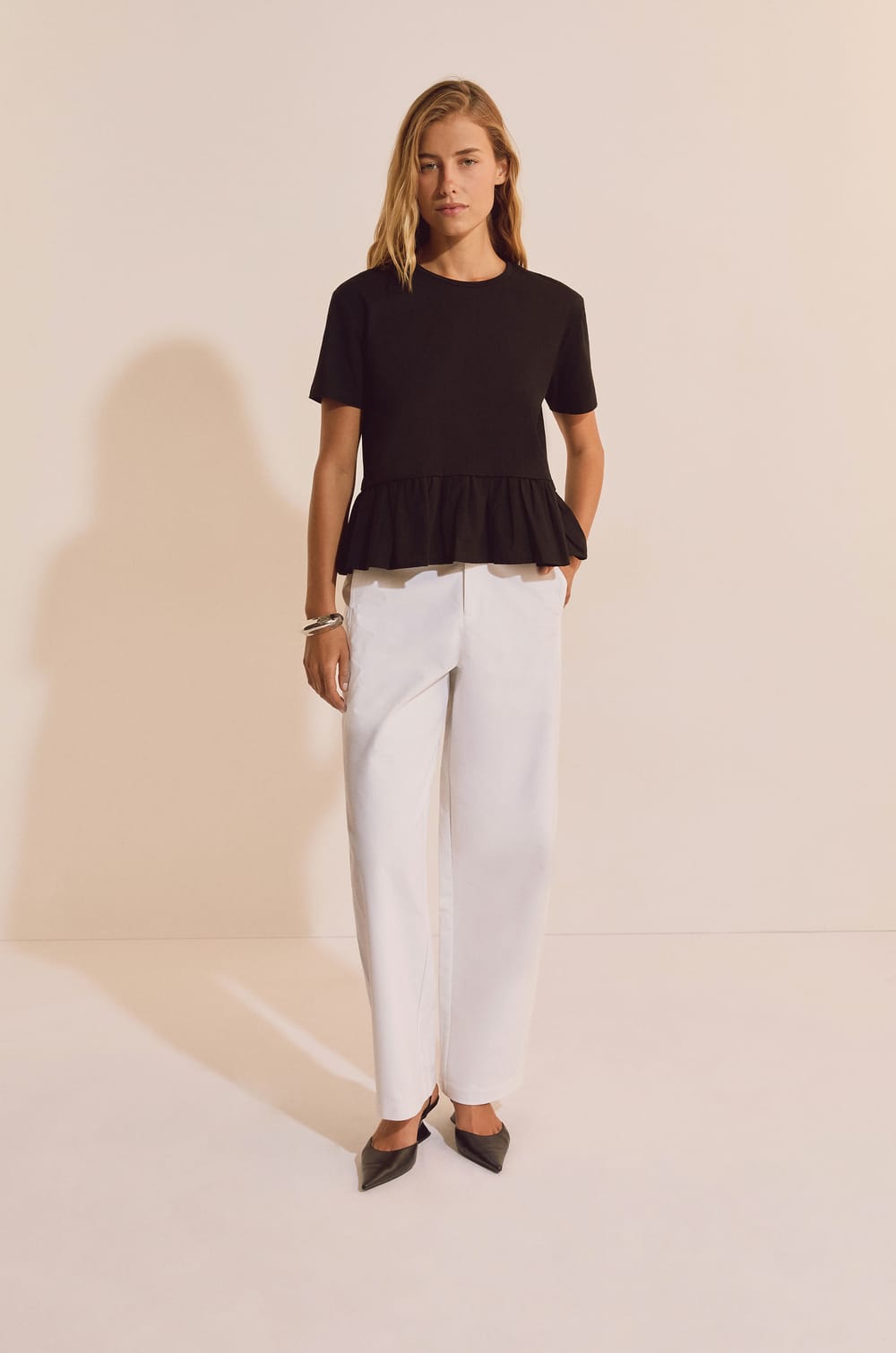 T-shirt manches courtes en coton;${refinementColor}