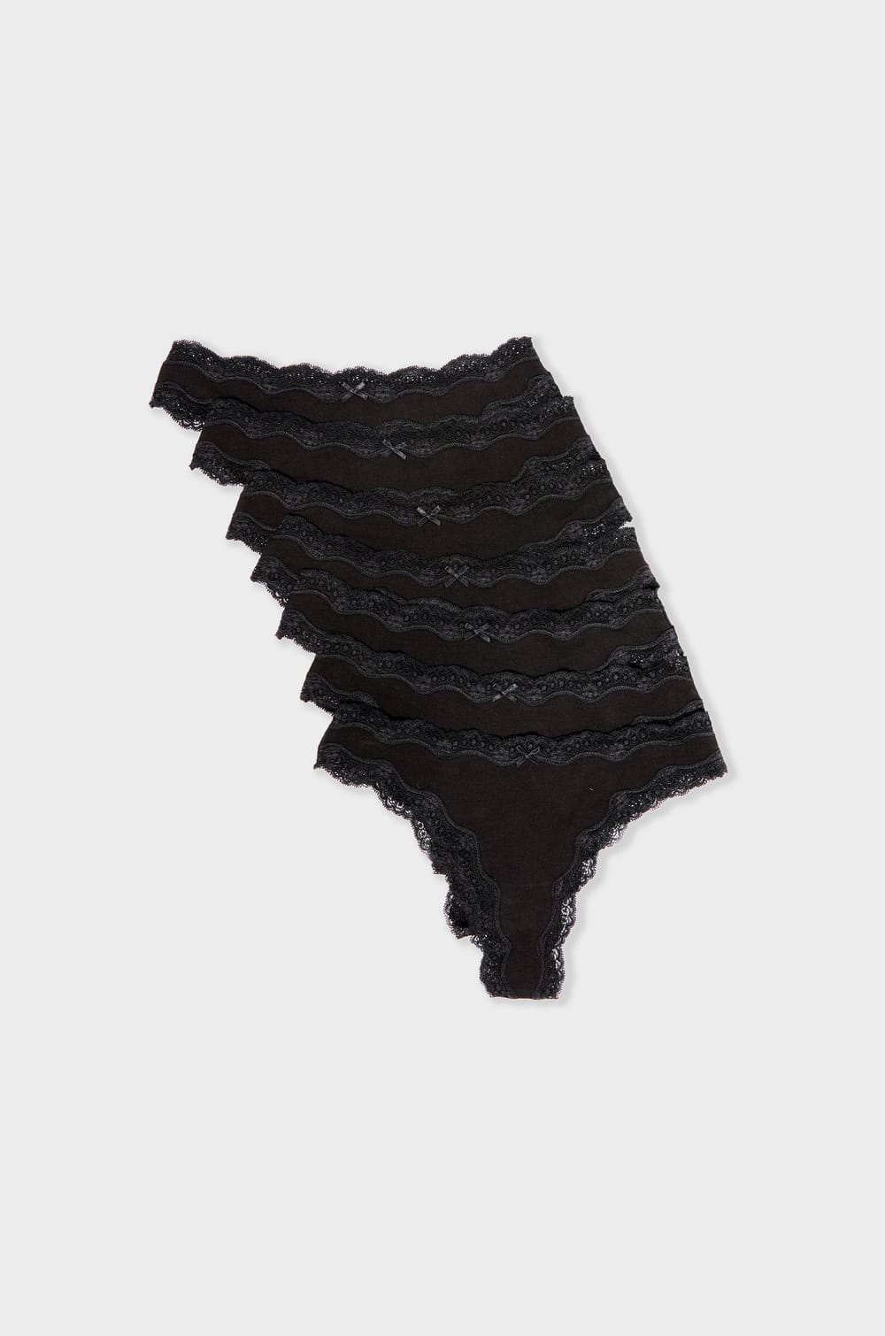 Pack of 7 Microfiber Thongs;${refinementColor}