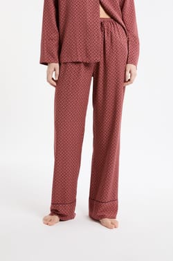 Pantalón de pijama estampado;${refinementColor}