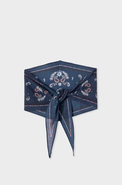 Foulard en coton &agrave; motifs;${refinementColor}