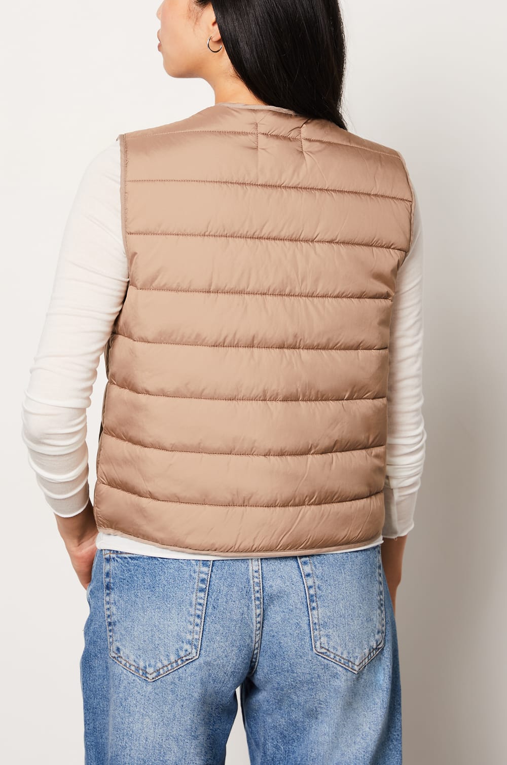 Sleeveless Quilted Puffer Jacket;${refinementColor}