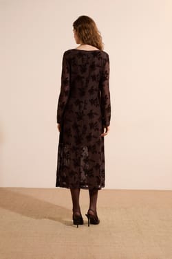 Robe longue &agrave; motifs;${refinementColor}