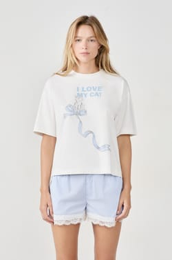 T-shirt de pyjama imprimé;${refinementColor}
