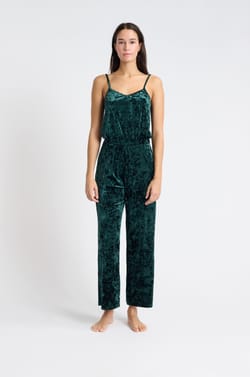 Combinaison de pyjama en velours;${refinementColor}
