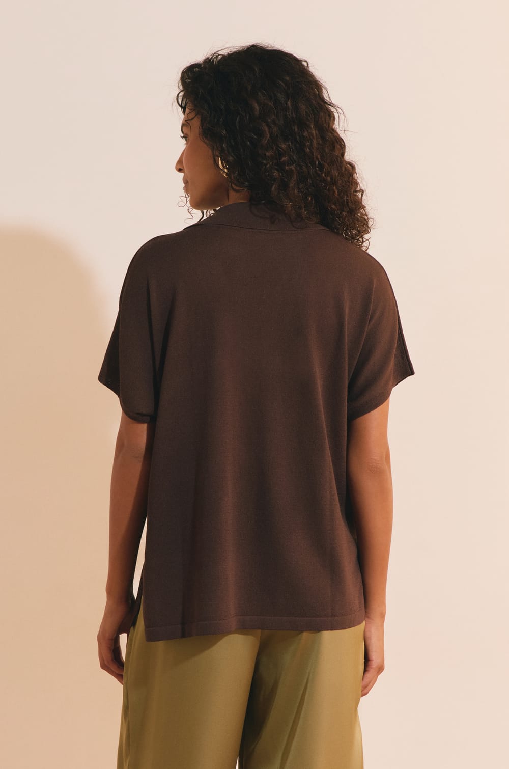 Pull manches courtes col polo;${refinementColor}