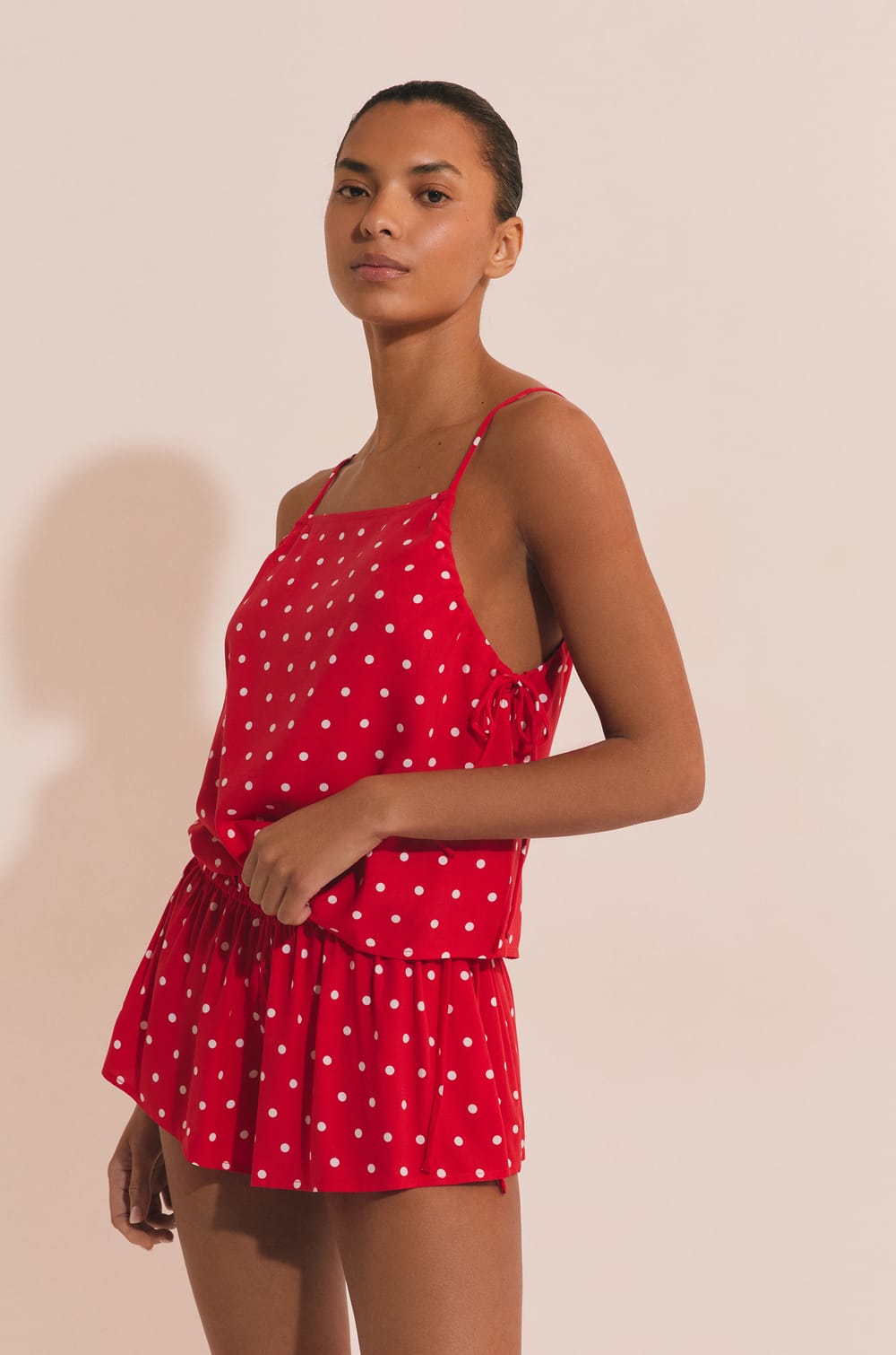 Top de pyjama &agrave; pois;${refinementColor}