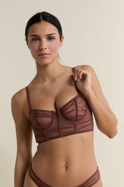 Beha N.9 - Balconette in tule;${refinementColor}