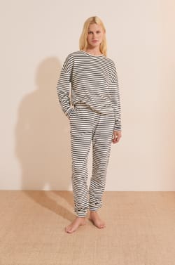 Ensemble de pyjama 2 pi&egrave;ces &agrave; rayures;${refinementColor}