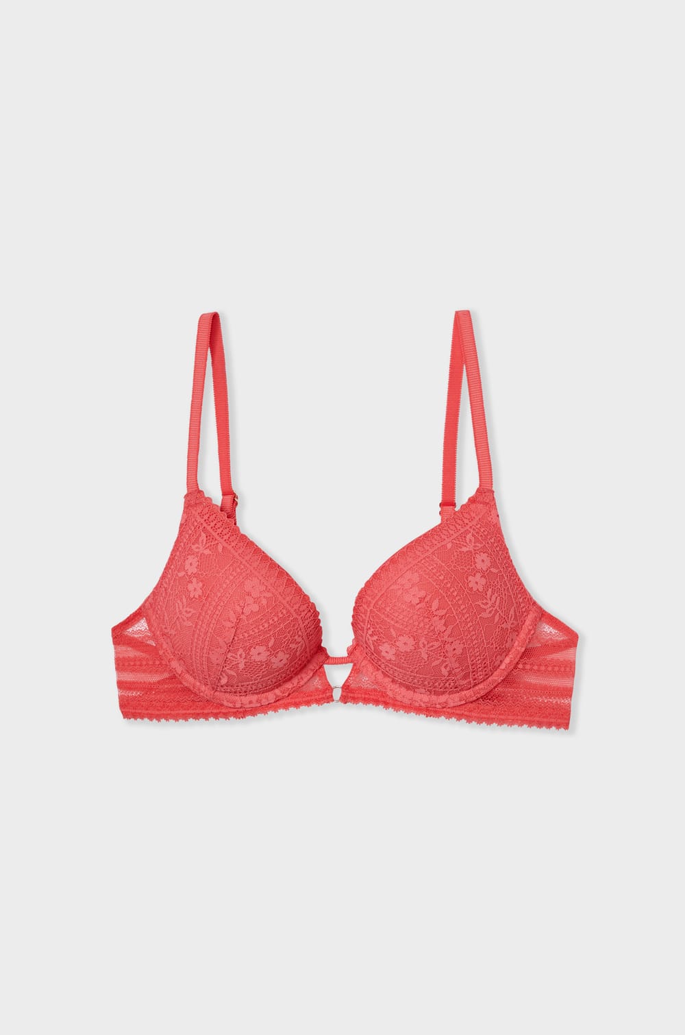 Soutien-gorge N.2 - Le push-up plongeant en dentelle;${refinementColor}