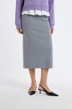 Jupe longue en tricot;${refinementColor}