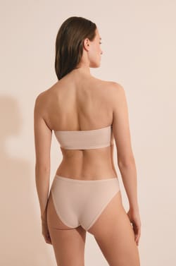 Soutien-gorge bandeau en microfibre;${refinementColor}