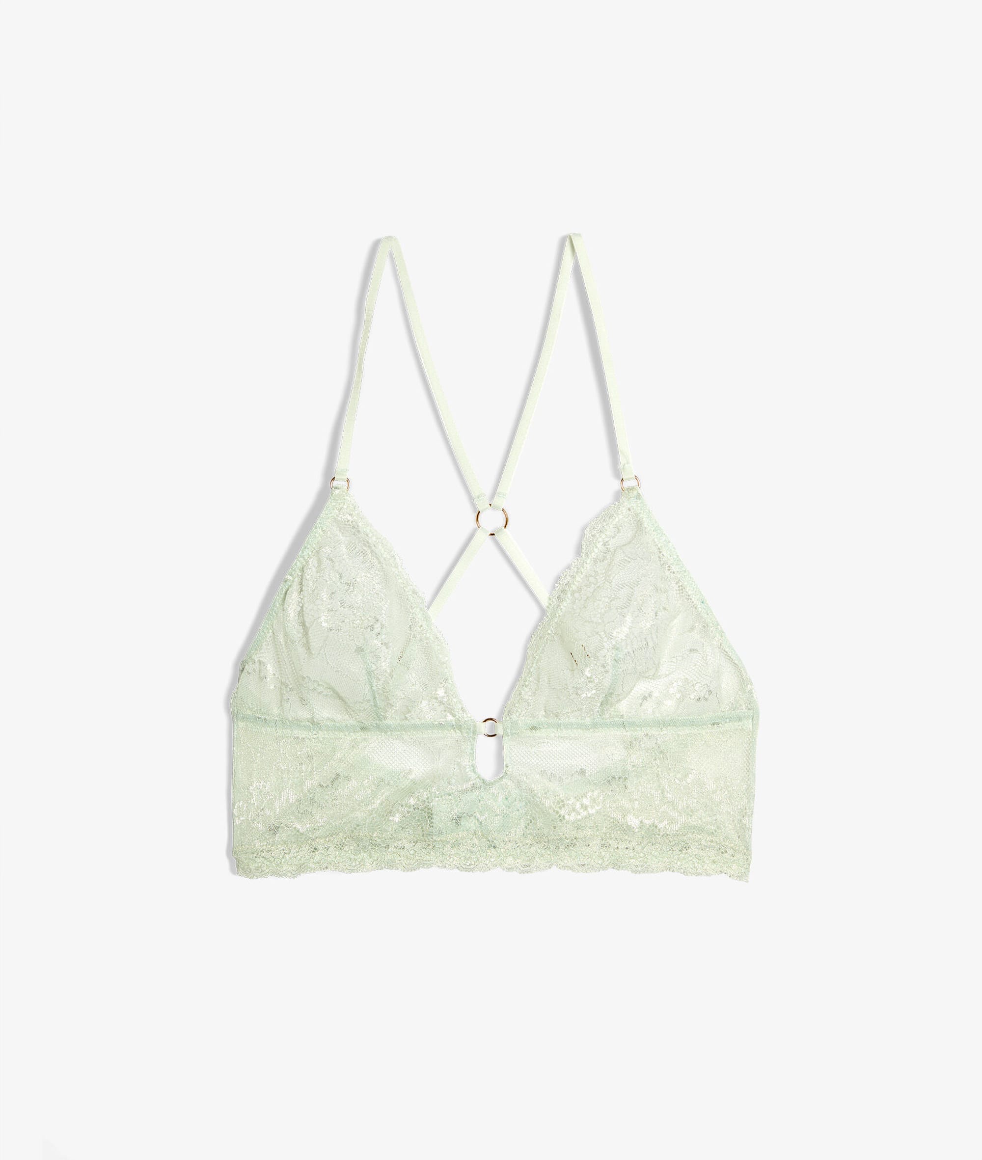 light green bralette