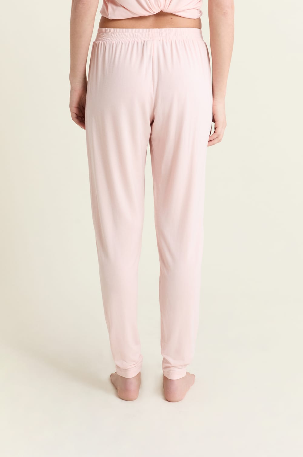 Pantal&oacute;n de pijama liso de modal;${refinementColor}