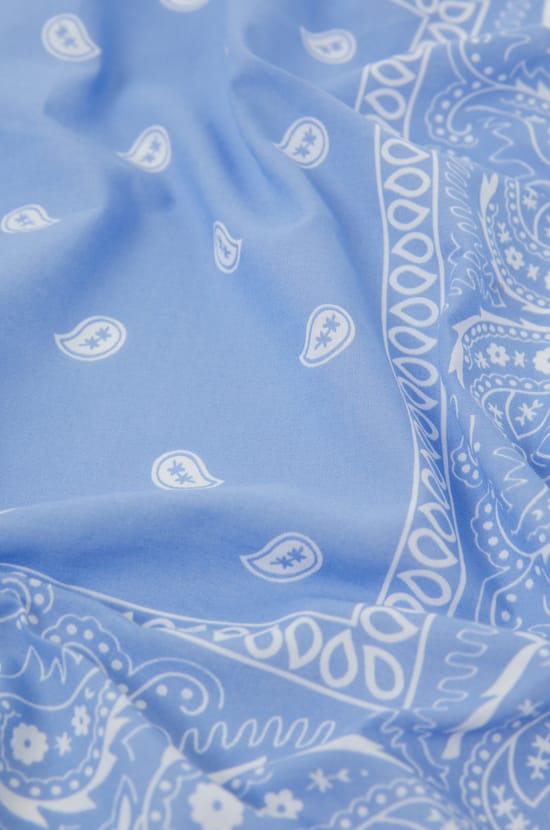 Patterned Cotton Scarf;${refinementColor}