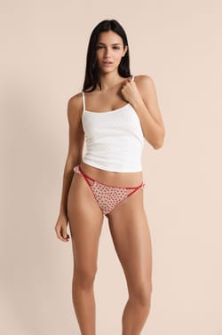 Tanga z tylu se srd&iacute;čkov&yacute;mi motivy;${refinementColor}