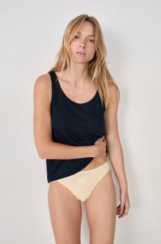 Culotte en coton brodée;${refinementColor}