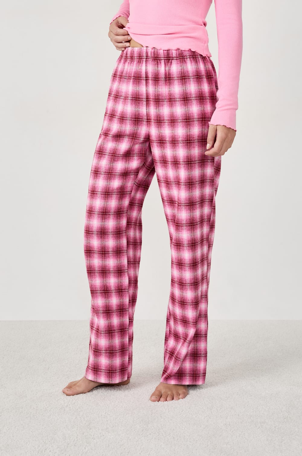Pantalon de pyjama à carreaux;${refinementColor}