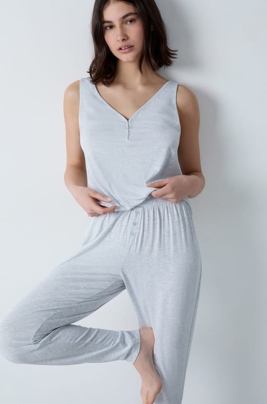 Pajama Tank Top;${refinementColor}