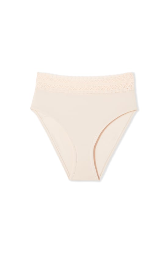 Maternity midi briefs with lace details;${refinementColor}