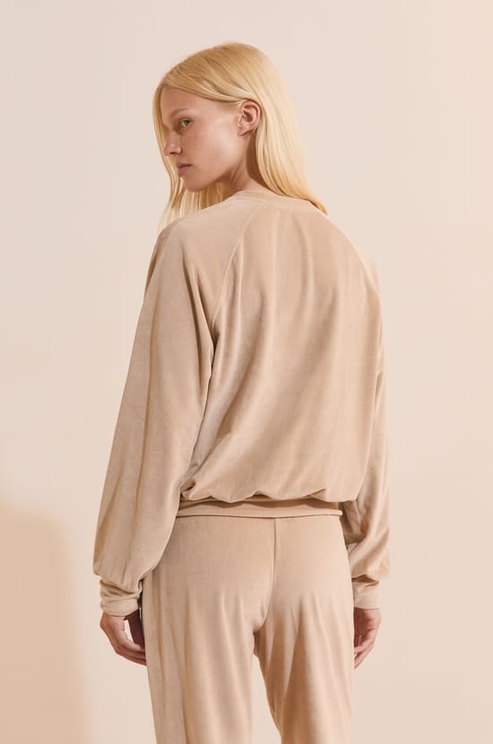 Sweatshirt de pyjama c&ocirc;tel&eacute;;${refinementColor}