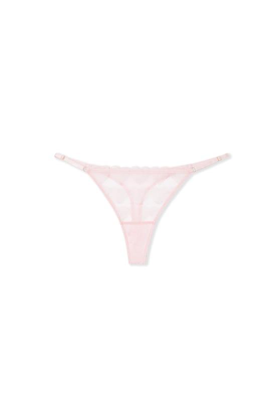 Heart Embroidery Thong;${refinementColor}