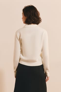 Pull manches longues avec lien &agrave; nouer;${refinementColor}