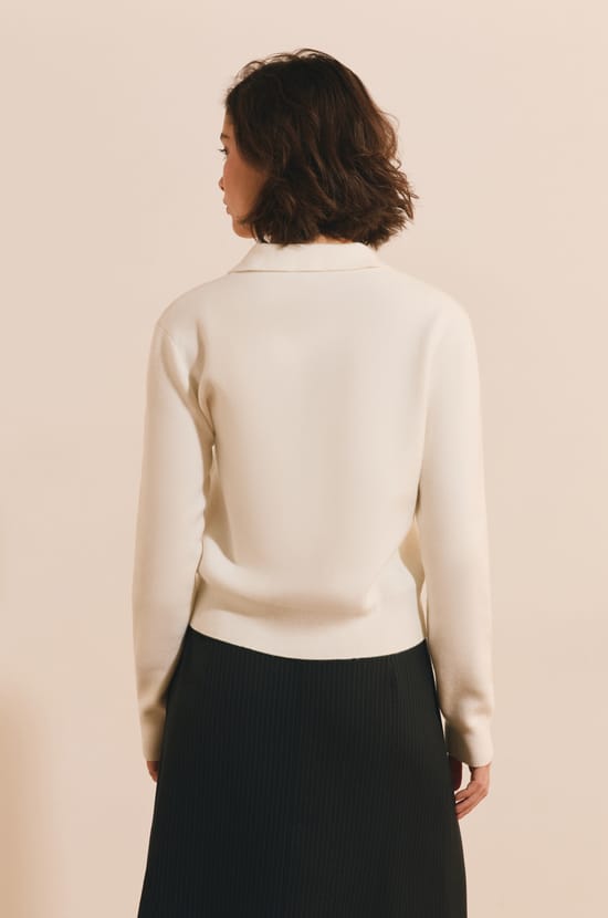 Pull manches longues avec lien &agrave; nouer;${refinementColor}