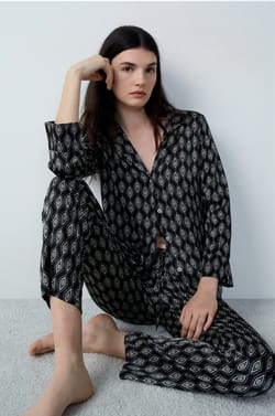 Satin Pyjama Bottoms;${refinementColor}