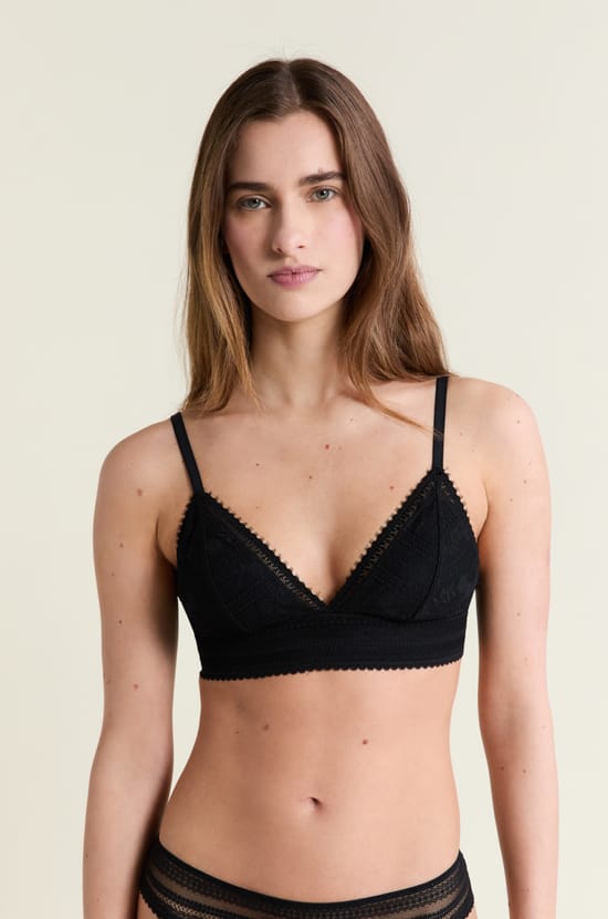 Soutien-gorge N.8 - Le triangle sans armatures en dentelle;${refinementColor}