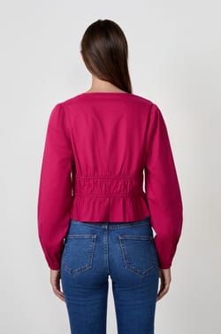 Camiseta de manga larga con lazos;${refinementColor}