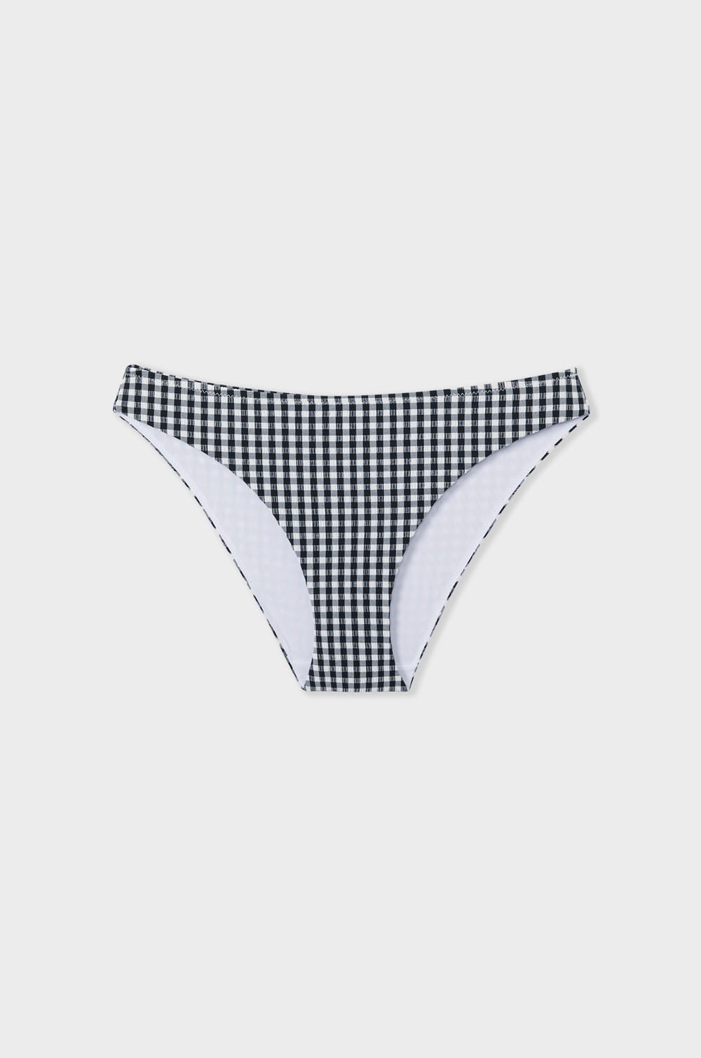 Culotte bikini bas de maillot à carreaux;${refinementColor}