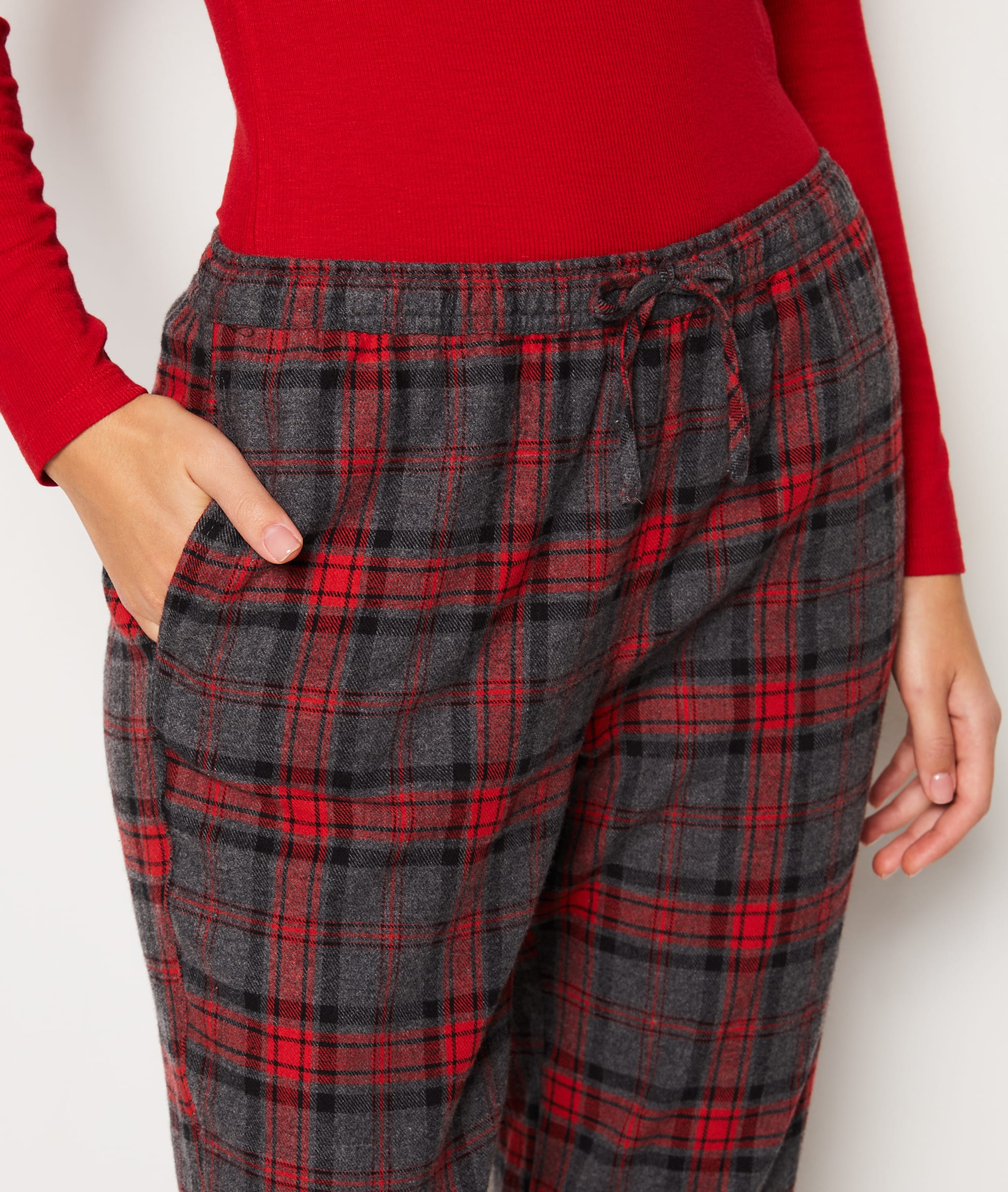 Pyjama Femme Coton - Pantalon Long Avec Poches (Lot De 2)