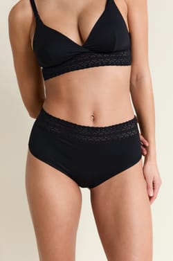 Maternity midi brief with lace details;${refinementColor}