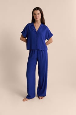 Koszula piżamowa z kr&oacute;tkimi rękawami w groszki;${refinementColor}