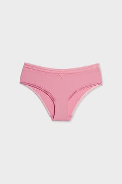 Microfibre Boyshort with Lace Details;${refinementColor}