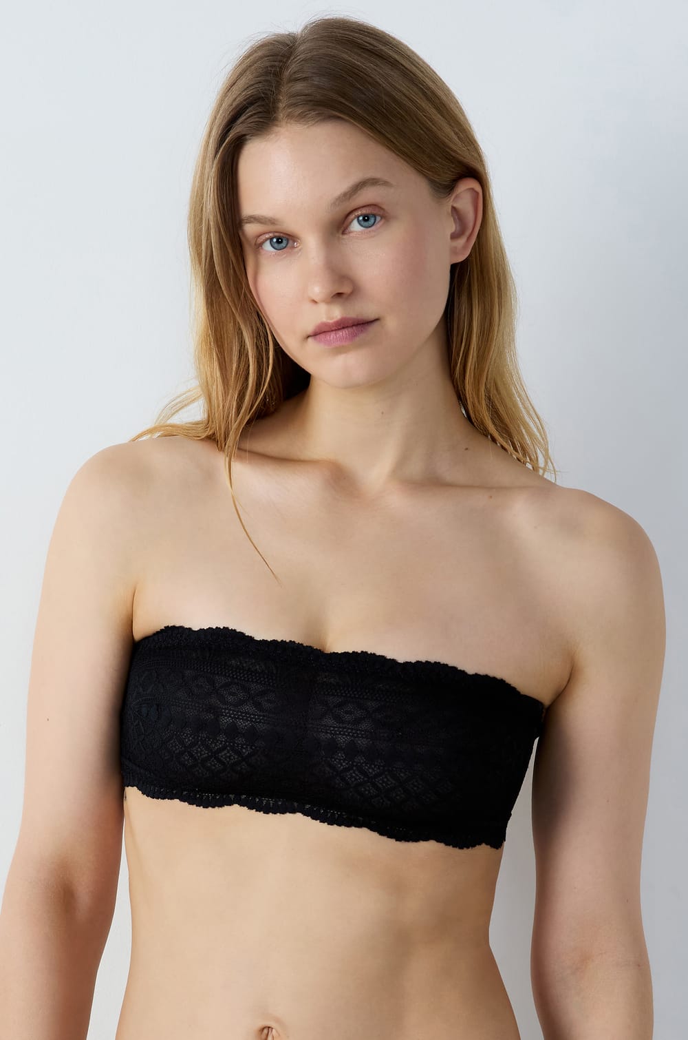 Lace Strapless Bra;${refinementColor}