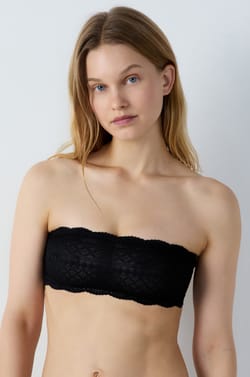 Lace Strapless Bra;${refinementColor}