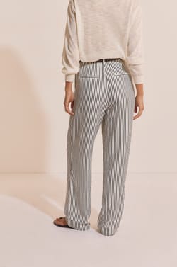 Pantalon &agrave; rayures;${refinementColor}
