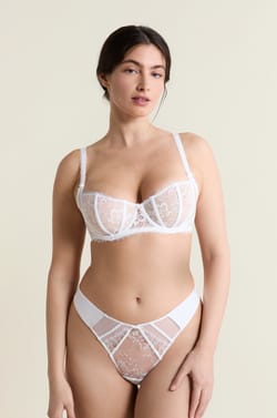 Soutien-gorge balconnet en dentelle;${refinementColor}