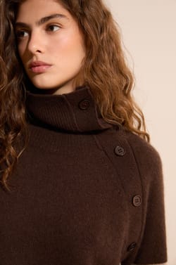 Pull col montant 100% cachemire;${refinementColor}