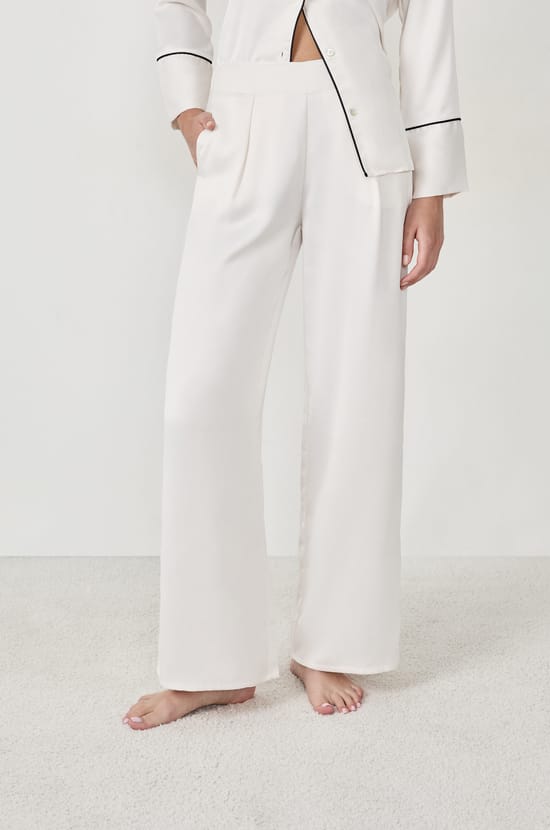 Satin Pyjama Trousers;${refinementColor}