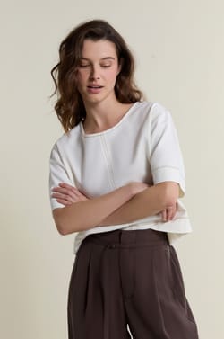 Top court en coton;${refinementColor}