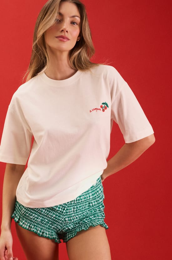 Pantal&oacute;n corto de algod&oacute;n estampado;${refinementColor}