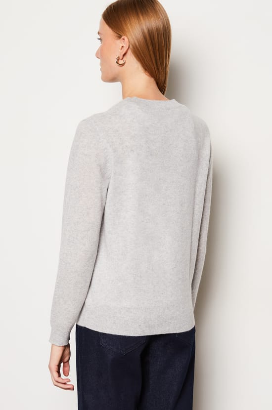 Pull col rond cachemire détail cœur;${refinementColor}