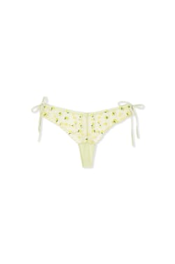 Tanga in Embroidery with Bows and Lemon Motifs;${refinementColor}