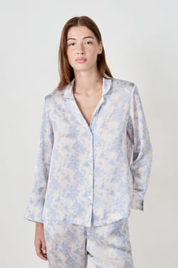 Chemise de pyjama satinée;${refinementColor}