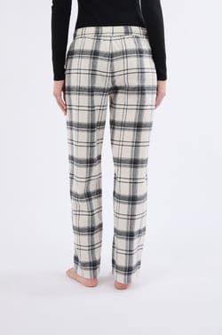 Pantalon de pyjama à carreaux en coton;${refinementColor}