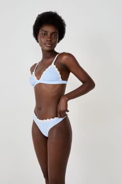 Wireless Triangle Bra with Embroidery;${refinementColor}